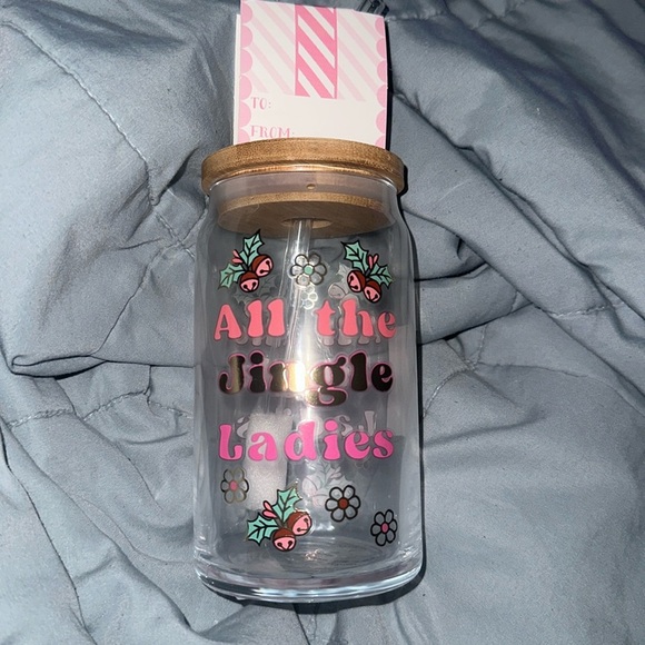 ALL THE JINGLE LADIES GLASS SIPPER - Picture 1 of 5
